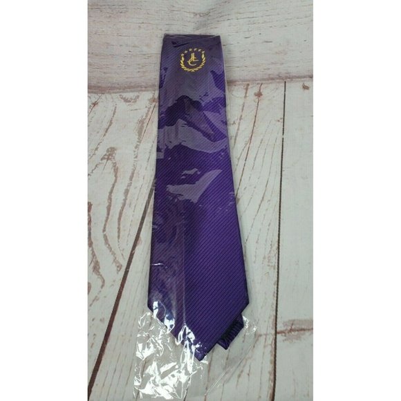 Rare Designer J Louis Embroidered Handmade %100 Silk Purple Tie - Picture 11 of 11